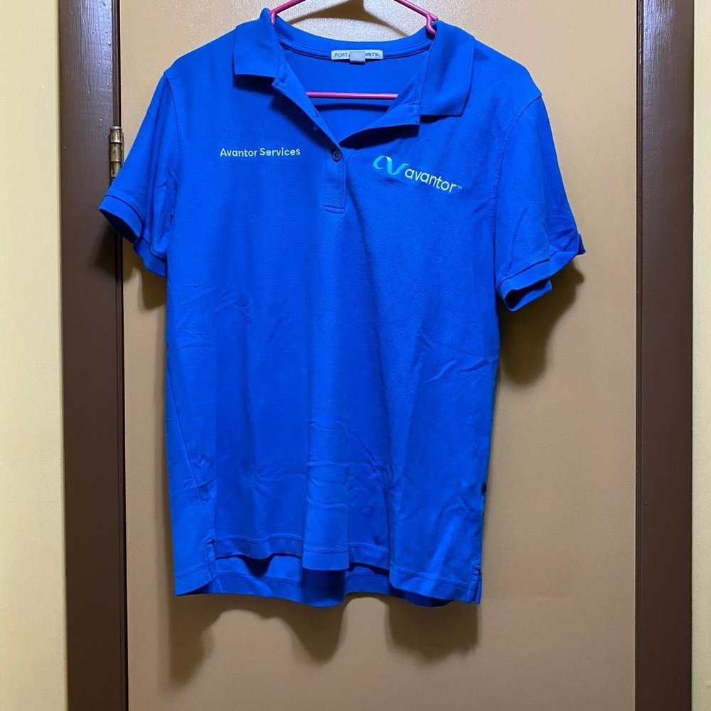 Avantor Services Blue Polo Shirt